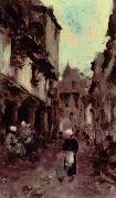 Nicolae Grigorescu Strabe in Dinan Germany oil painting artist